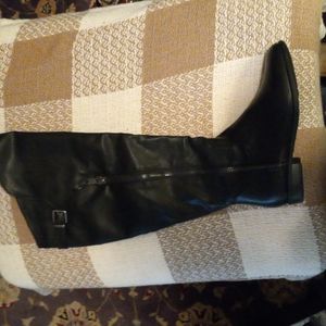❤Rialto Black Wide Calf, Faux Leather 11M